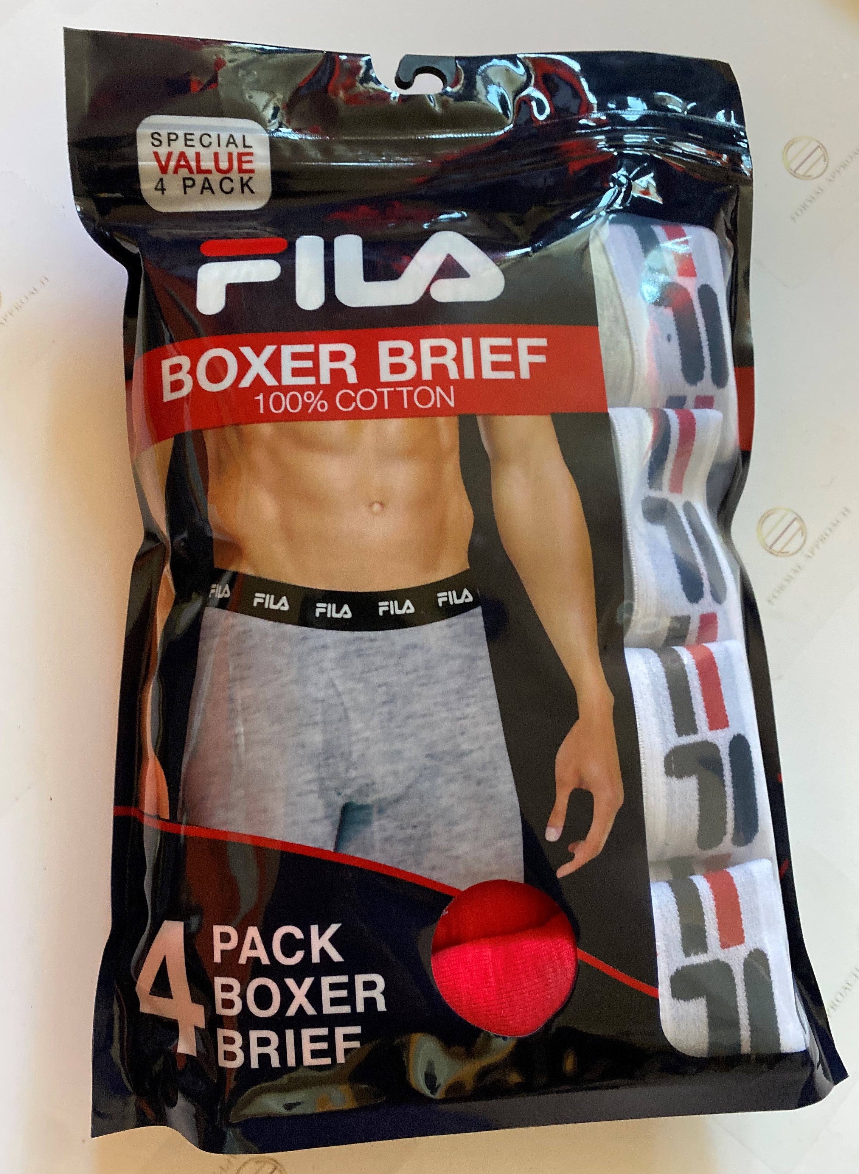 Fila Men Cotton Boxers (4 piece)