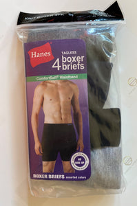 Hanes Men Cotton Boxers (4 piece)