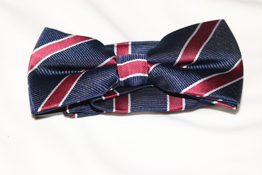 Modern Stripes Print Bow Tie