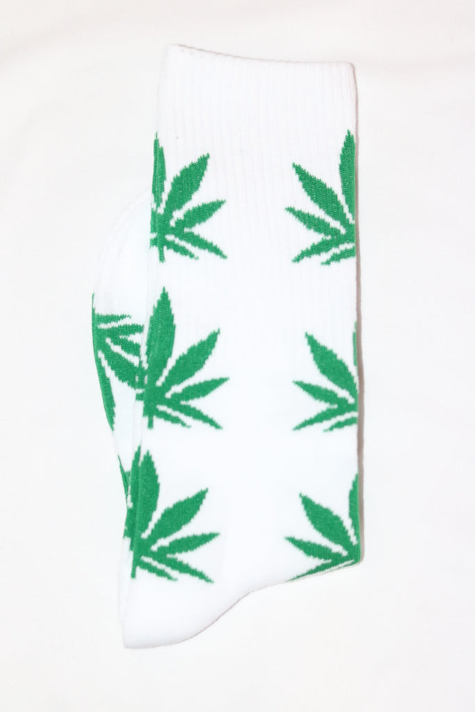 Weed Socks White