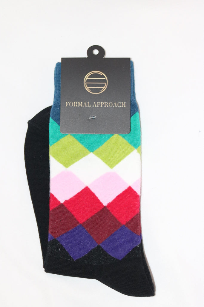 Colourful Checked Socks