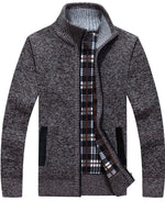 Load image into Gallery viewer, Men&#39;s Casual Slim Full Zip Knitted Cardigan Sweater with Pocket
