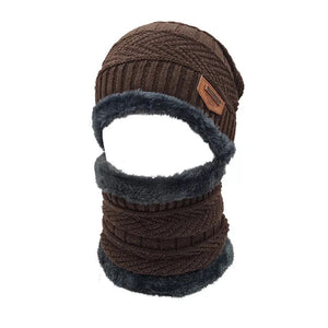 Winter Knitted Hat and Scarf Set